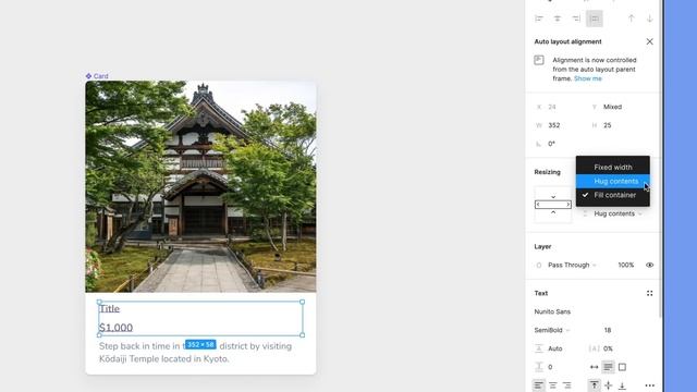 Figma tutorial: Card component with auto layout смотреть онлайн
