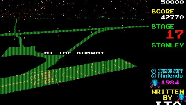 Sharp X1 Game: Donkey Kong 3: Great Counterattack [Dai Gyakushuu](1984 Hudson Soft/Nintendo) смотреть онлайн
