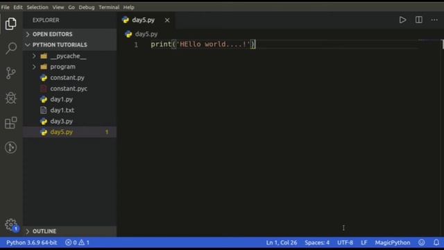 Python tutorials for begineers -05 First program in python | Coding Nights смотреть онлайн