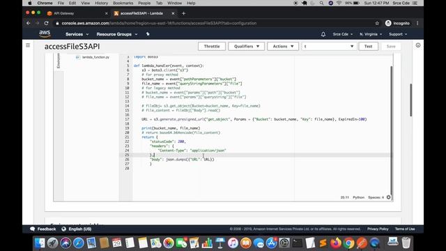 Download file using pre-signed URL - Amazon API Gateway p11 смотреть онлайн