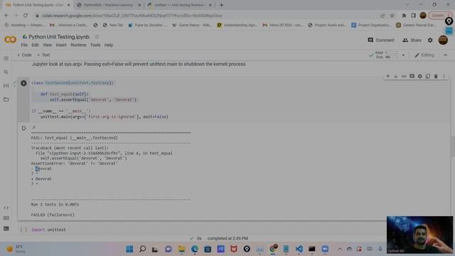 Tutorial 23: Python Unit Testing for beginners смотреть онлайн