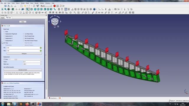 Нелинейные свойства материала во FreeCAD FEM смотреть онлайн