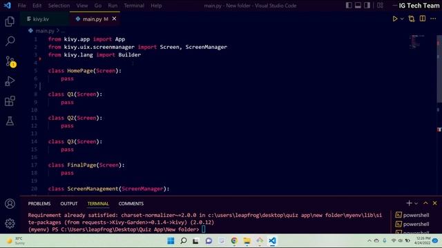 Quiz Application using Kivy | Python framework | Complete Project with source code смотреть онлайн