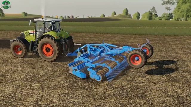 Farming Simulator 19 | Claas Axion 800 + Lemken Heliodor 9/600 | Preview смотреть онлайн