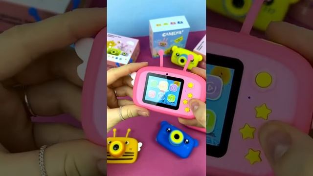 Детский фотоаппарат 20 Мп / Детский подарок / Фотокамера для детей с играми + силиконовый чехол смотреть онлайн