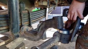 Установка конусного шкворня передней балки маз, установка игольчатых подшипников вместо втулок