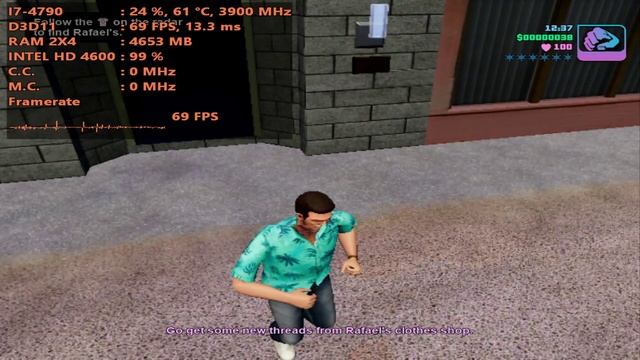 Grand Theft Auto Vice City Intel HD 4600 (Low End PC) смотреть онлайн