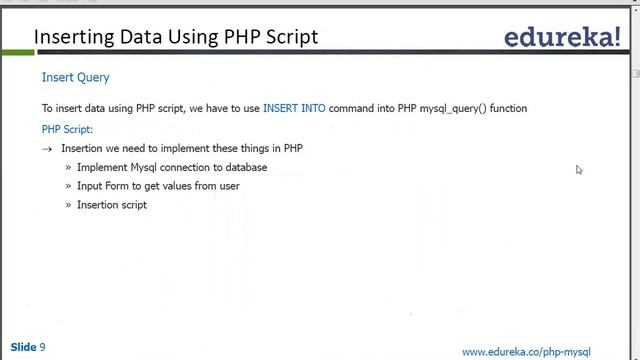 Insert Query in PHP | Insert Query in MySQL | PHP & MySQL Query Tutorial | Edureka смотреть онлайн