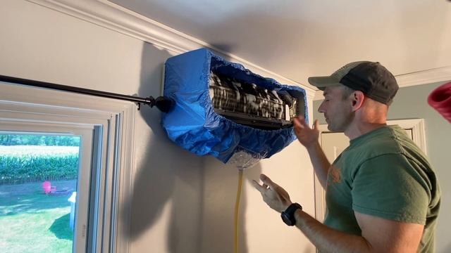 How to clean DUCTLESS MINI SPLIT air conditioner (Mitsubishi) смотреть онлайн