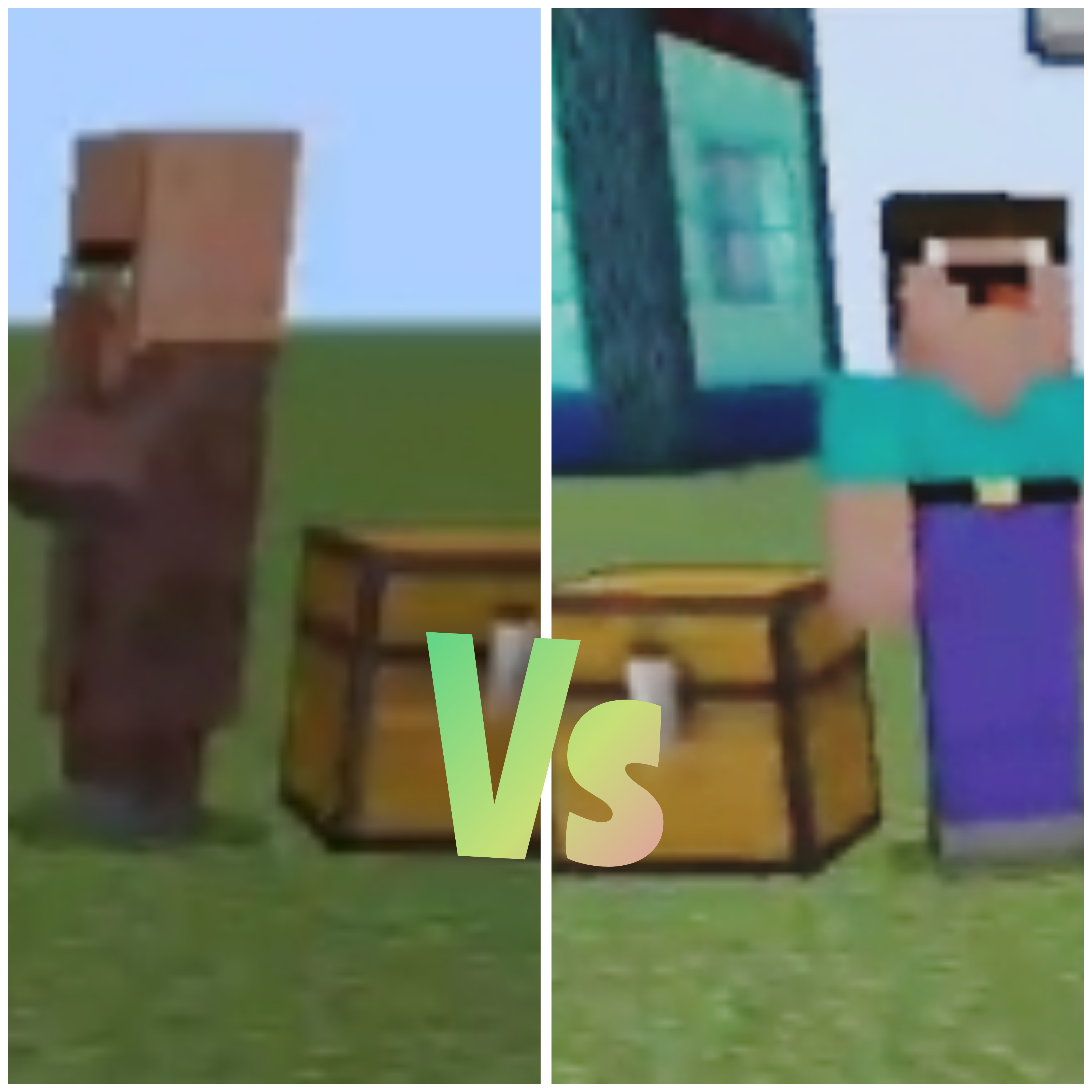 Сундук Жителя против сундука нуба в майнкрафт. смотреть онлайн