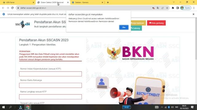 Webcam Error Di SSCASN 2023: Ini Solusinya! (Webcam.js Error: Could Not Access Webcam)
