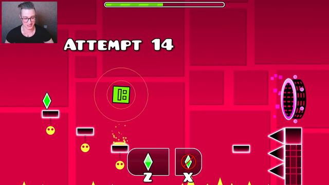 НАШЁЛ ЧИТЕРСКИЙ СПОСОБ ПРОХОЖДЕНИЯ! Я ПРОШЁЛ УРОВЕНЬ! GEOMETRY DASH смотреть онлайн