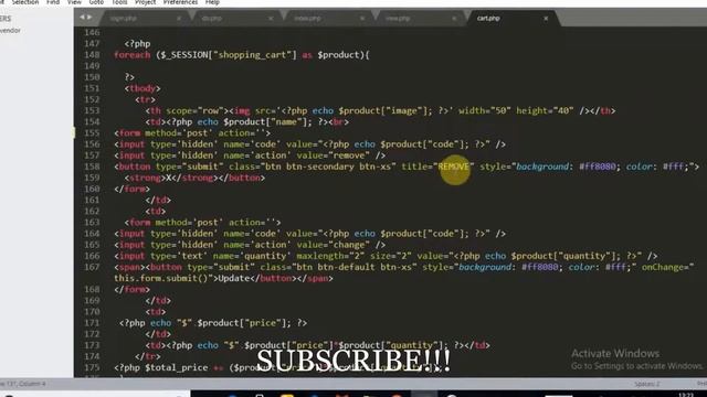 Ecommerce Website Project: View, Edit Shopping Cart Products part 2 смотреть онлайн