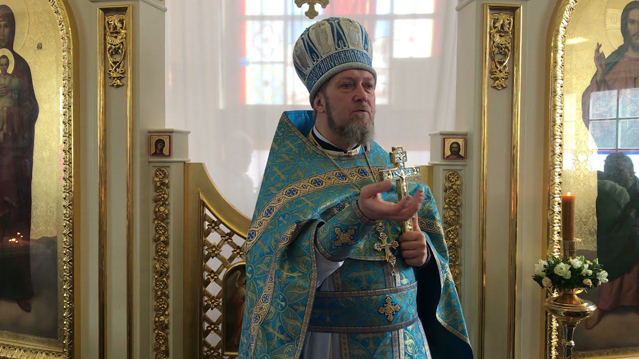 Проповедь настоятеля храма, архим. Иеронима (Тестина), на Благовещение смотреть онлайн