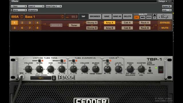 Amplitube 3 501: Working with Amplitube - 13. Bass Guitar смотреть онлайн