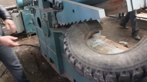 Резка шин – Станок для резки шин – Ножницы для резки автомобильных шин.