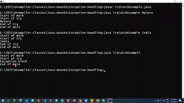Java Try Catch Finally смотреть онлайн