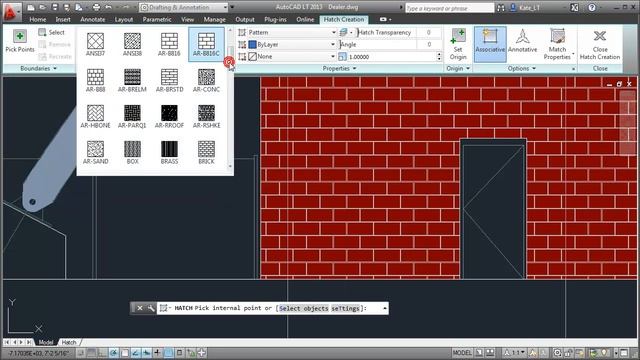 AutoCAD LT 2013 - Hatch Objects смотреть онлайн