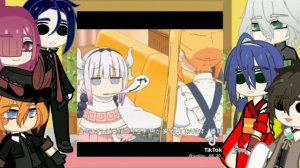 bsd react to kanna kamui \\Miss Kobayashi's Dragon Maid ||蒼淵CA