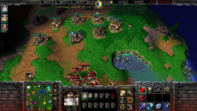 1 vs. 11 Insane Computers | Warcraft 3 (no hero deaths) Twitch смотреть онлайн