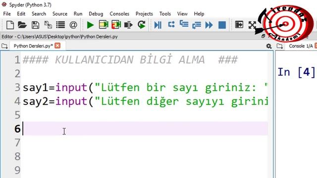 Kullanıcıdan Bilgi Alma | Input Fonksiyonu | Python Dersleri смотреть онлайн