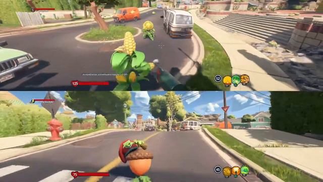 Игра PvZ Battle for Neighborville / 2 players / PS4 Pro смотреть онлайн