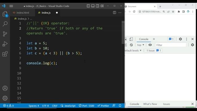 Logical Operators in JavaScript | JavaScript Tutorial смотреть онлайн