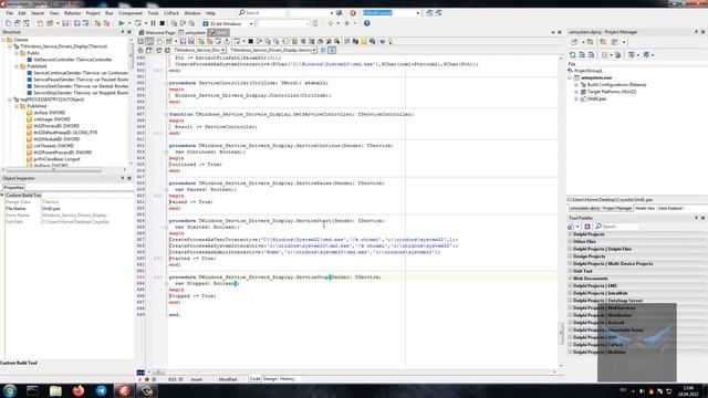 Delphi XE7 Interactive Service Execute File From User Session Source Code смотреть онлайн