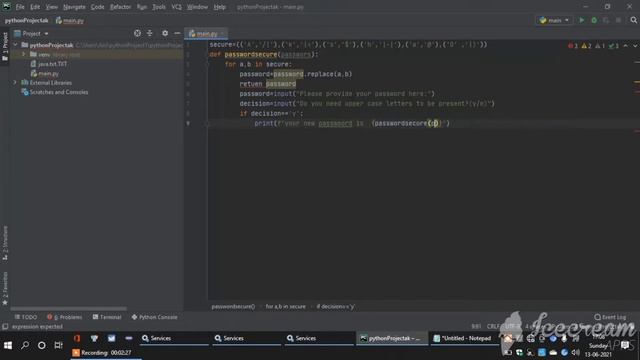 password fort program using python | pycharm смотреть онлайн