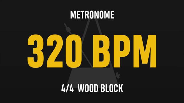 320 BPM 4/4 - Best Metronome (Sound : Wood block) смотреть онлайн