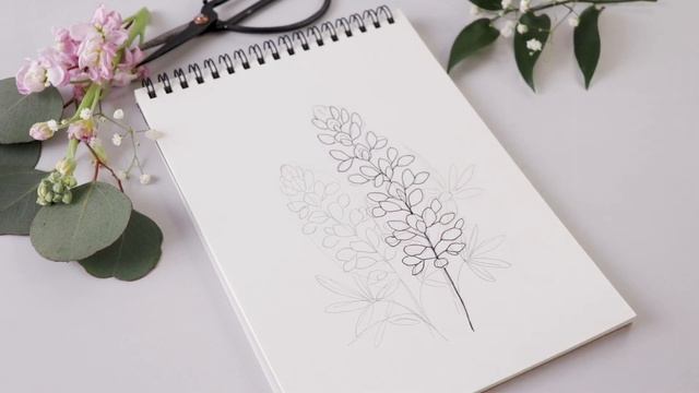 How To Draw Bluebonnets + Lupins | Floral Illustration смотреть онлайн