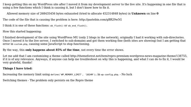 Wordpress: WordPress: Allowed Memory Size Exhausted - After Moving from Dev to Live (2 Solutions!!) смотреть онлайн