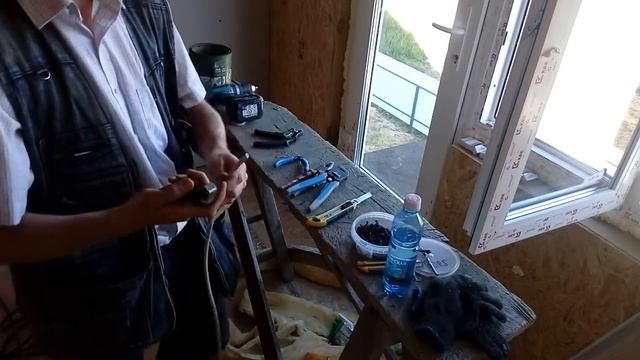 Инструмент для зачистки кабелей, зачистка NYM