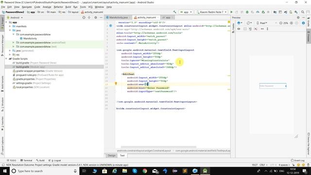 Password Visibility Toggle: How to show and hide password in android studio using eye icon смотреть онлайн