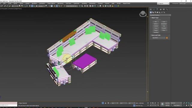 Точное выравнивание повернутых предметов в 3ds Max смотреть онлайн