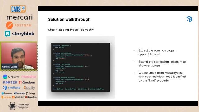React conditional props with Typescript by Gaurav Gupta смотреть онлайн