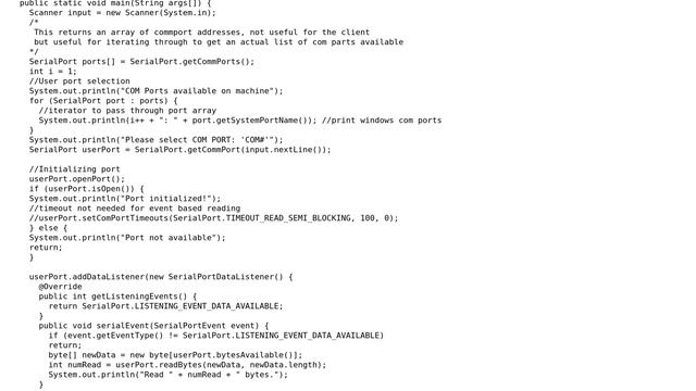 Arduino: Reading Arduino serial stream in Java using jSerialComm смотреть онлайн