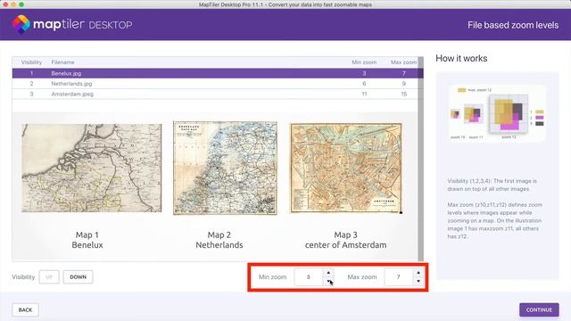Layers visibility on different zoom levels | MapTiler (Desktop Pro) Engine смотреть онлайн