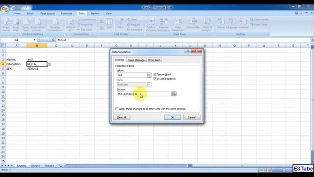 Excel-Dropdown list смотреть онлайн