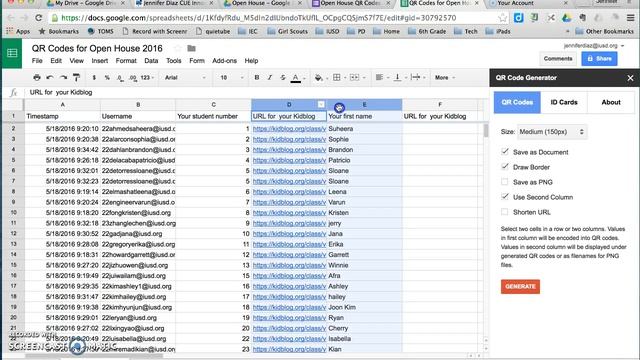 Google Sheets - QR Code Generator Add-on смотреть онлайн