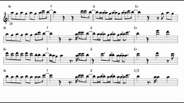 Tenor Sax - Dance Monkey - Tones an I - Backing Track