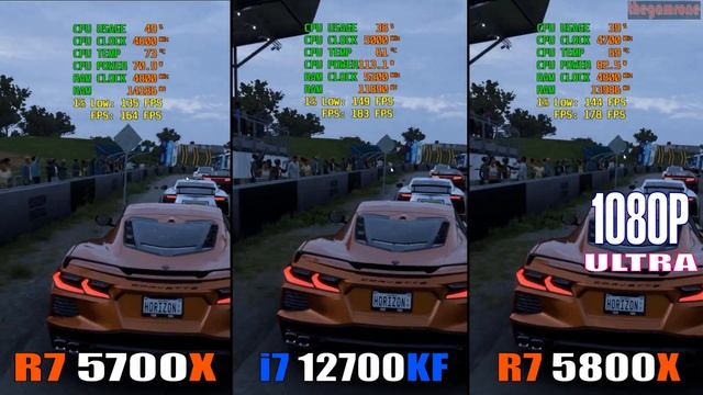 RYZEN 7 5700X vs INTEL i7 12700KF vs RYZEN 7 5800X || PC GAMES BENCHMARK | смотреть онлайн