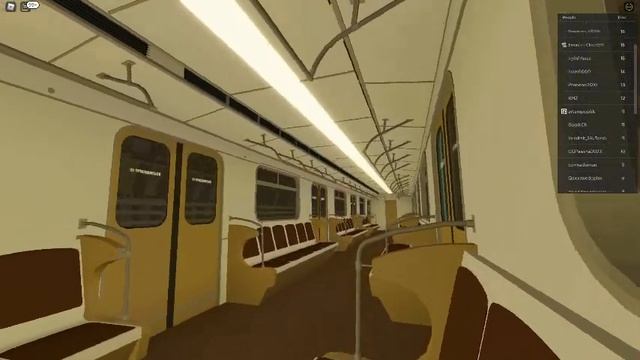 Поездка на ЕЖ-3 Текстильщики-Выхино в Roblox Automatic Moscow metro смотреть онлайн