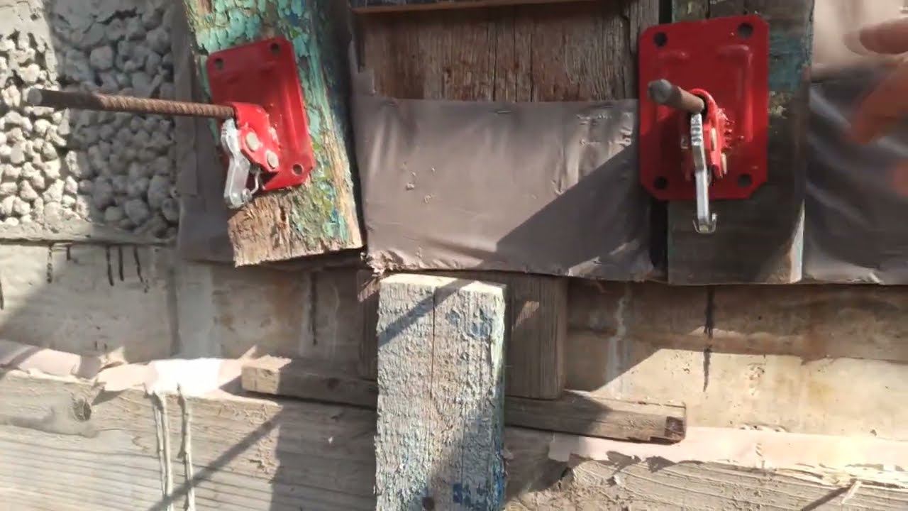 Строительство дома своими руками. Часть 10. Формирование колонн в теле стены.