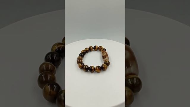 3 Глаза бусина Дзи (браслет тигровый глаз) смотреть онлайн