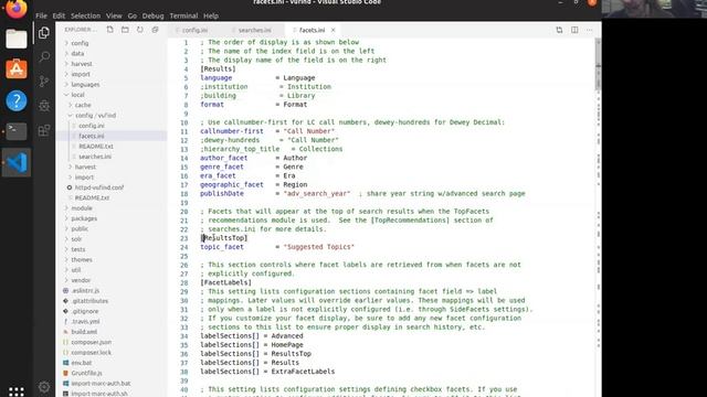 VuFind: Configuring Search and Facet Settings смотреть онлайн