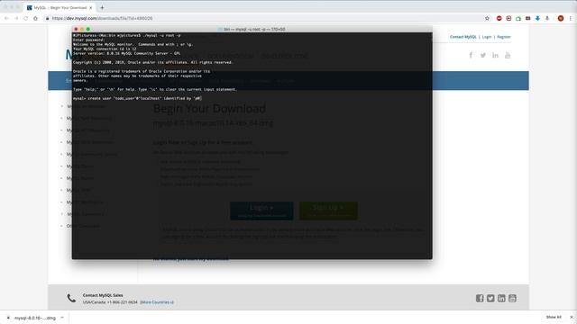 Install and Running MySQL Database Server on MAC смотреть онлайн