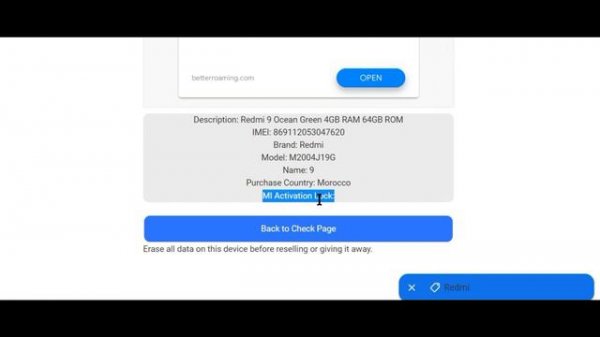 ✔️Free Xiaomi IMEI Checker 🔎Mi Lock Status ,Check Warranty, Model, Purchase Country