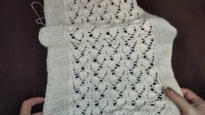 Кардиган из ангоры спицами/Часть1. Обзор пряжи и процесса основного вязания#вязаниеспицами#кардиган