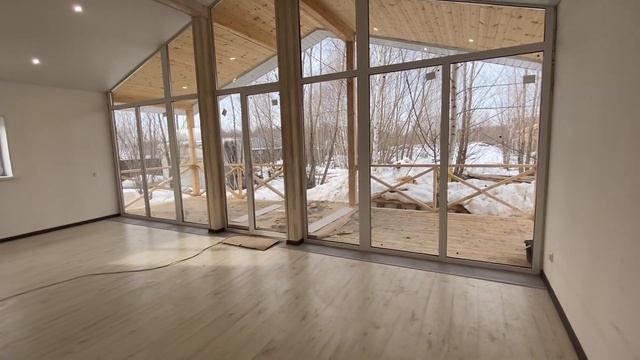 Обзор панорамного дома 80м2 из газобетона смотреть онлайн